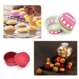 100 Mini Cake Paper Cups Baking Muffin Cupcake Liners Box Cup Case Tray