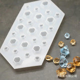 27-Hole Mirror Crystal Diamond Epoxy Mold Silicone Mold