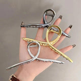 Korea Hair Claw Clips Solid Transparent Resin Shark Clip Hairpin