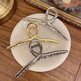 Korea Hair Claw Clips Solid Transparent Resin Shark Clip Hairpin
