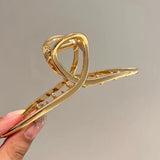 Korea Hair Claw Clips Solid Transparent Resin Shark Clip Hairpin