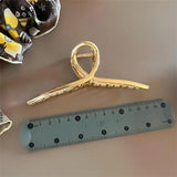 Korea Hair Claw Clips Solid Transparent Resin Shark Clip Hairpin