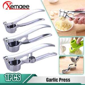 Stainless Steel Garlic Press Mincer Kitchen Squeezer Masher