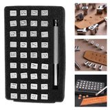Leather Stamping Kit Alphabet Number Stampers Tools DIY Craft Carving Set