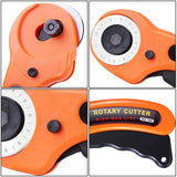 45mm Rotary Cutter Set for Leather Craft Cutting Tool with Ergonomic Handle