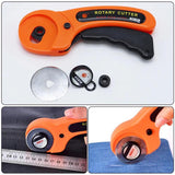45mm Rotary Cutter Set for Leather Craft Cutting Tool with Ergonomic Handle