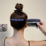 Plastic Hairpin Rhinestone Hair Clips French Twist Combs Girls Accessories