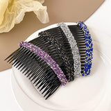 Plastic Hairpin Rhinestone Hair Clips French Twist Combs Girls Accessories