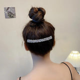 Plastic Hairpin Rhinestone Hair Clips French Twist Combs Girls Accessories