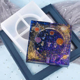 DIY Ashtray Resin Mold Heart Square Storage Box Silicone Mould