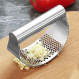 Manual Garlic Press Curved Garlic Grinding Slicer Chopper