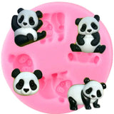 Panda Bamboo Silicone Mold Cake Border Fondant Molds
