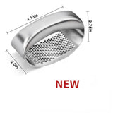 304 Stainless Steel Garlic Press Household Masher Kitchen Grinder Tool