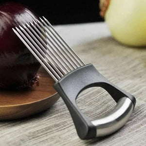 Onion Cutting Holder with Stainless Steel Needle