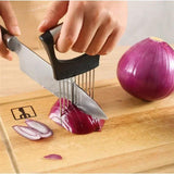 Onion Cutting Holder with Stainless Steel Needle