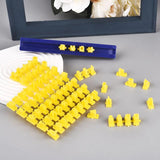 Ceramic Art Alphabet Number Letter Stamp Embosser Mold Sealing DIY Embossing