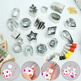 126pcs Polymer Clay Cutters Set Stainless Steel Clay Earring Cutter Hooks