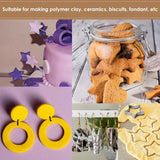 126pcs Polymer Clay Cutters Set Stainless Steel Clay Earring Cutter Hooks