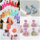 126pcs Polymer Clay Cutters Set Stainless Steel Clay Earring Cutter Hooks