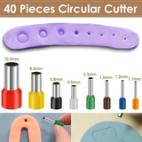126pcs Polymer Clay Cutters Set Stainless Steel Clay Earring Cutter Hooks