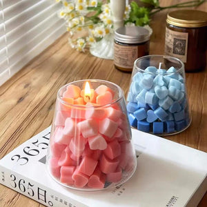 Love Heart Candle Silicone Mold DIY Aromatherapy Plaster Decoration Mould