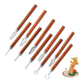 Wooden Handle Stainless Steel Fruit & Vegetable Carving Chef's Edge