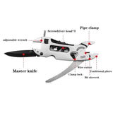Adjustable Wrench Wire Cutter Pliers Survival Tool Set