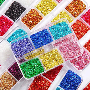 6Grids Glass Crushed Stone Resin Filling Mixed DIY Crystal Epoxy Mold