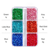 6Grids Glass Crushed Stone Resin Filling Mixed DIY Crystal Epoxy Mold