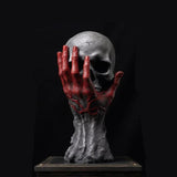 Evil Skull Silicone Candle Mold Halloween Decoration Plaster Crafts DIY Soap Ice