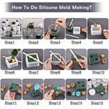 Silicone Mold Making Liquid Rubber AB 1:1 Glue DIY MOLDING Fast Curing Copy Mold