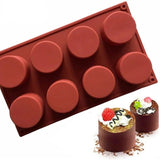 Round Silicone Cake Mold for Baking Pastry Jelly Soap Ice Decoration