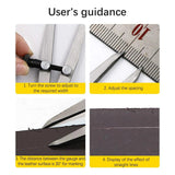 Craft Line Marking Gauge Leather Tool Adjustable Compasses Wing Divider
