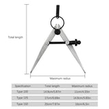 Craft Line Marking Gauge Leather Tool Adjustable Compasses Wing Divider