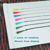 50ml Ceramic Art Squeeze Clay Bottle Multi-needle Point Line Texture Effect