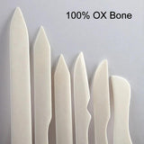 100% OX Bone Real Cow Bone Folders Leather Tools For Scoring Folding Creasing