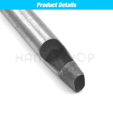Leather Oval Hole Punch Steel Craft Hollow DIY Tool 6mm/8mm Width