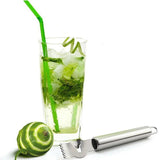 Stainless Steel Citrus Zester Peeler Kitchen Bar Craft Peeling Tool