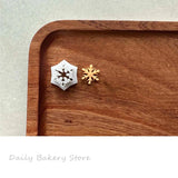 Mini Soft Pottery Earrings Clay Mold Snowflake Deer Rabbit Moon Shape