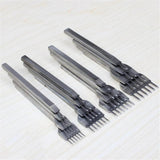 4 Pcs Leather Craft Hole Punches Lacing Stitching Tool Set DIY Hand-stitched