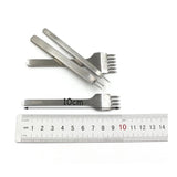 4 Pcs Leather Craft Hole Punches Lacing Stitching Tool Set DIY Hand-stitched