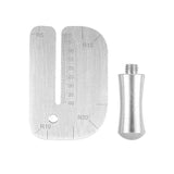 Leather Pulling Board Cutting Ruler Tool Stainless Steel Manual Cut