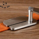 Leather Pulling Board Cutting Ruler Tool Stainless Steel Manual Cut