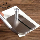 Leather Pulling Board Cutting Ruler Tool Stainless Steel Manual Cut