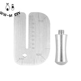 Leather Pulling Board Cutting Ruler Tool Stainless Steel Manual Cut