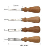 1 Pc French Leather Edger Thinner Cutter Beveler Creaser Trimmer Craft Tool