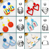 Polymer Clay Earrings Making Kit Stainless Steel Cutters Mold Pottery Diy