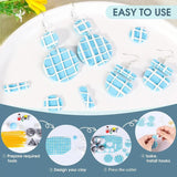 Polymer Clay Earrings Making Kit Stainless Steel Cutters Mold Pottery Diy