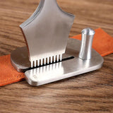 Stainless Steel Leather Pulling Board Cutting Ruler Tool