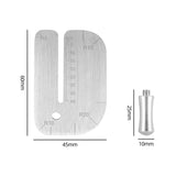 Stainless Steel Leather Pulling Board Cutting Ruler Tool